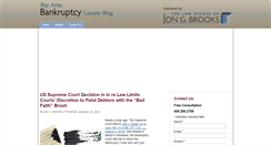 Desktop Screenshot of bayareabankruptcylawyerblog.com